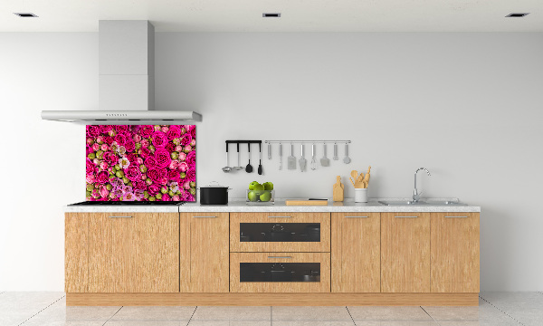 Keuken achterwand Rozen