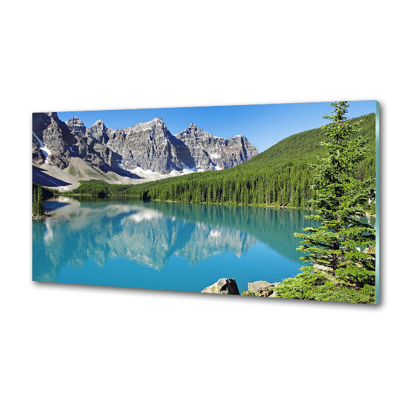 Panel do kuchni Jezioro w górach