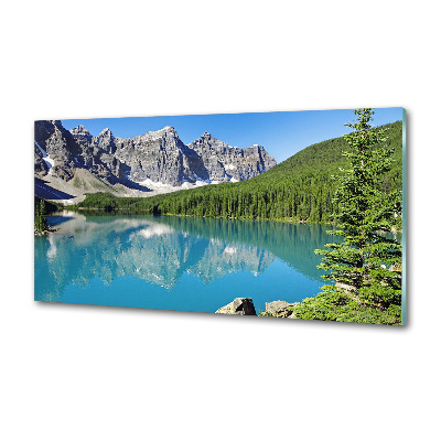 Panel do kuchni Jezioro w górach