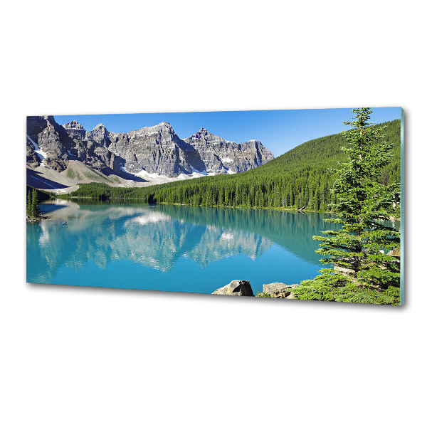 Panel do kuchni Jezioro w górach