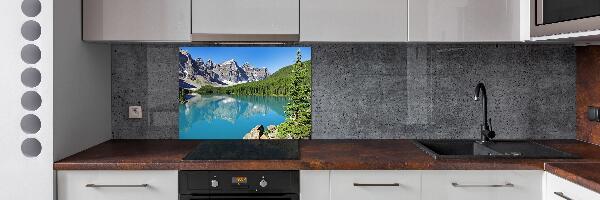 Spatplaat keuken Meer in de bergen
