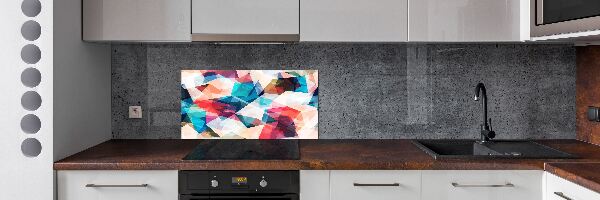 Spatscherm keuken Abstracte mozaïek