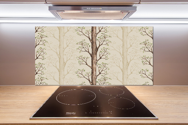 Spatplaat keuken Bomen