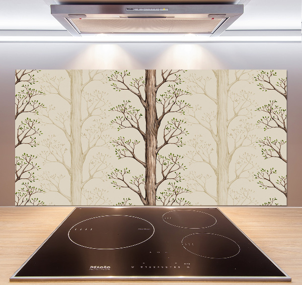 Spatplaat keuken Bomen