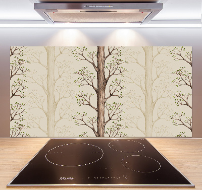 Spatplaat keuken Bomen