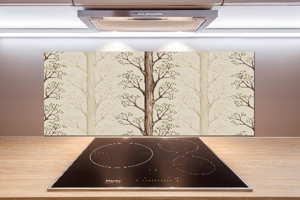 Spatplaat keuken Bomen