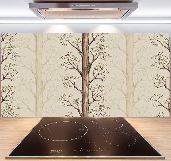 Spatplaat keuken Bomen