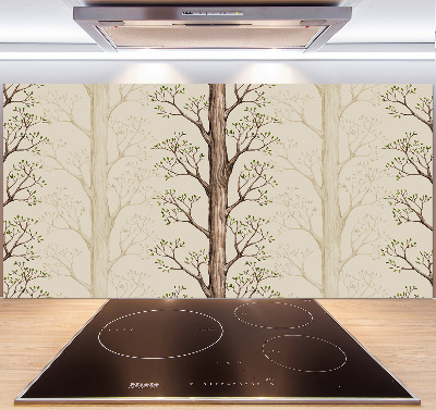 Spatplaat keuken Bomen