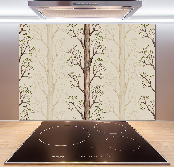 Spatplaat keuken Bomen