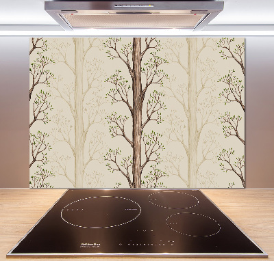 Spatplaat keuken Bomen