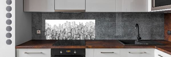 Panel do kuchni Drapacze chmur