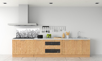 Glazen achterwand keuken Wolkenkrabbers