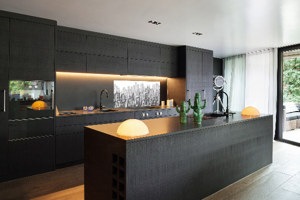 Glazen achterwand keuken Wolkenkrabbers