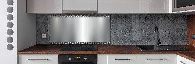 Spatplaat keuken Metalen achtergrond