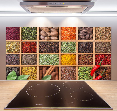 Achterwand keuken Specerijen en kruiden