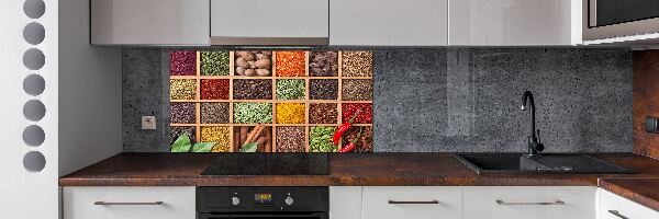 Achterwand keuken Specerijen en kruiden