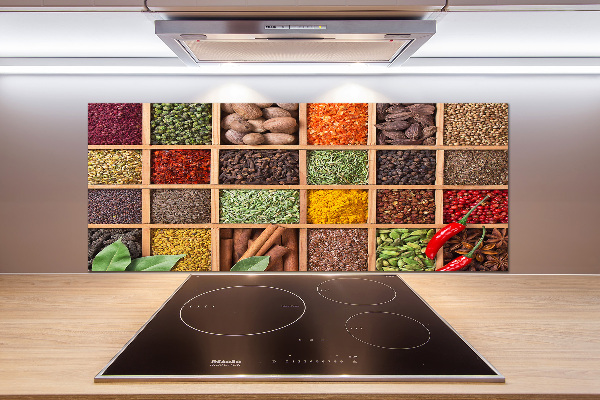 Achterwand keuken Specerijen en kruiden