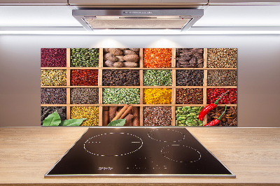 Achterwand keuken Specerijen en kruiden