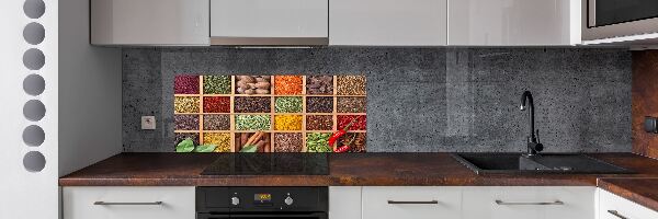 Achterwand keuken Specerijen en kruiden