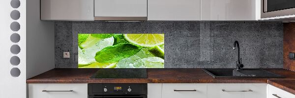 Spatscherm keuken Limoen met ijs