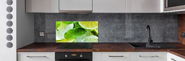 Spatscherm keuken Limoen met ijs
