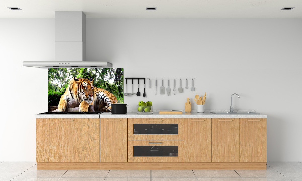 Panel do kuchni Tygrys na skale