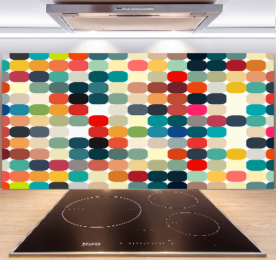 Spatscherm keuken Geometrische achtergrond