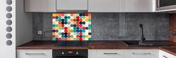 Spatscherm keuken Geometrische achtergrond