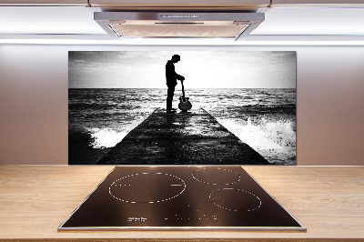 Panel do kuchni Gitarzysta na molo