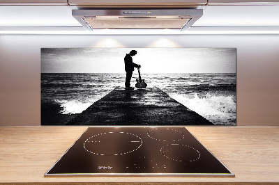 Panel do kuchni Gitarzysta na molo