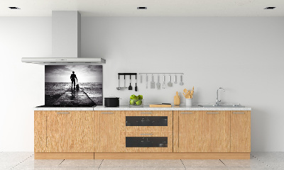 Panel do kuchni Gitarzysta na molo