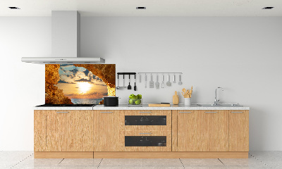 Glazen achterwand keuken Grot aan zee