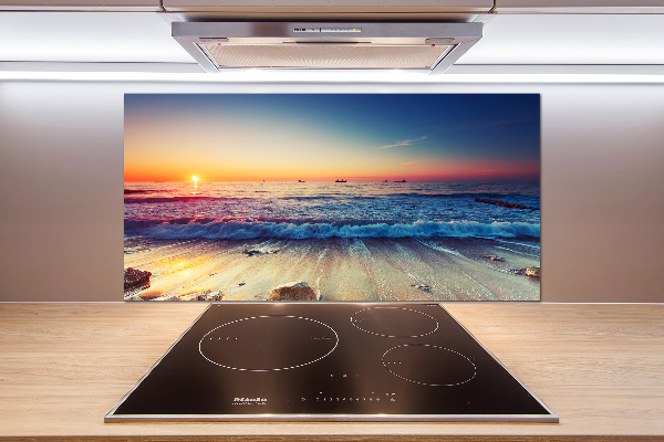 Achterwand keuken Zonsopgang aan zee