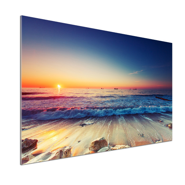 Achterwand keuken Zonsopgang aan zee