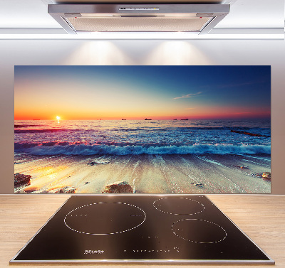 Achterwand keuken Zonsopgang aan zee