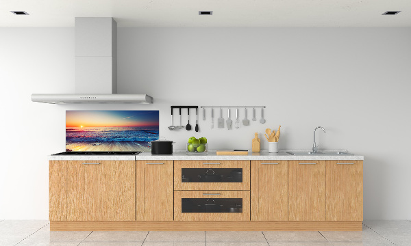 Achterwand keuken Zonsopgang aan zee