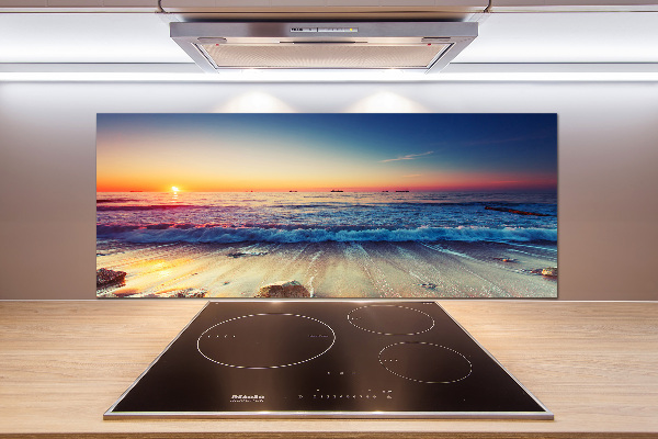 Achterwand keuken Zonsopgang aan zee