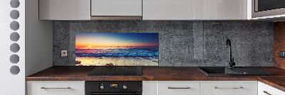 Achterwand keuken Zonsopgang aan zee