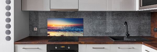 Achterwand keuken Zonsopgang aan zee