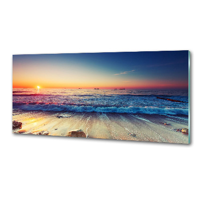 Panel lacobel Wschód słońca morze