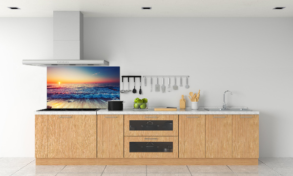 Achterwand keuken Zonsopgang aan zee
