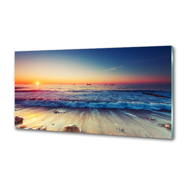Achterwand keuken Zonsopgang aan zee