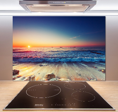 Achterwand keuken Zonsopgang aan zee