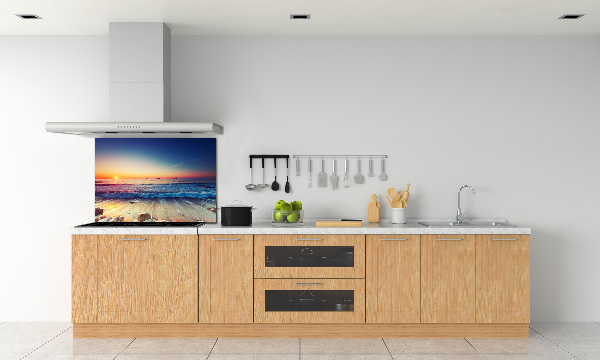 Achterwand keuken Zonsopgang aan zee