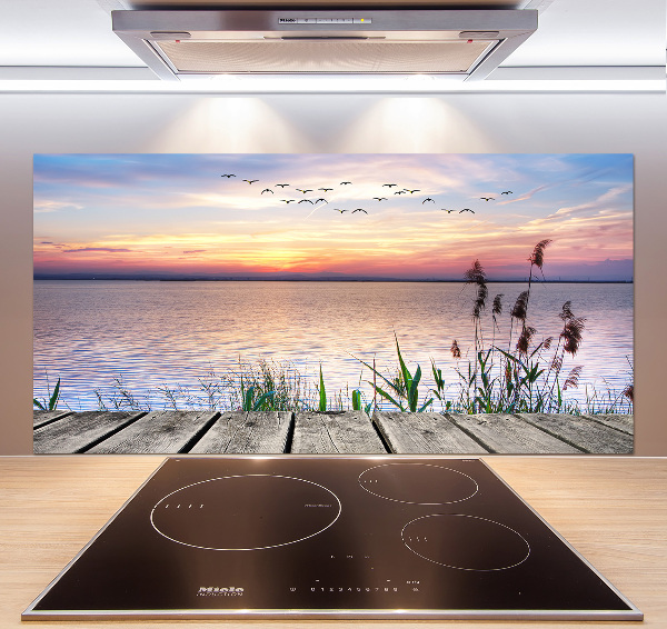Spatscherm keuken Lake West