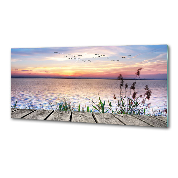 Panel do kuchni Jezioro zachód