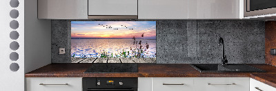 Spatscherm keuken Lake West