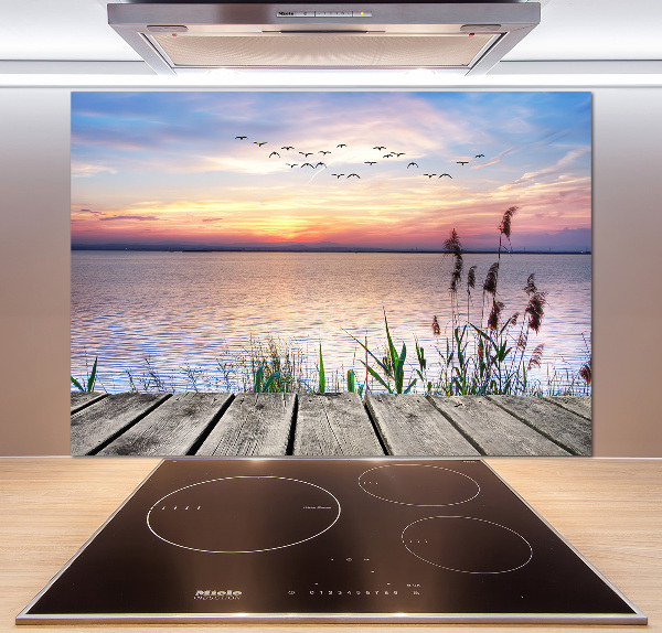 Spatscherm keuken Lake West