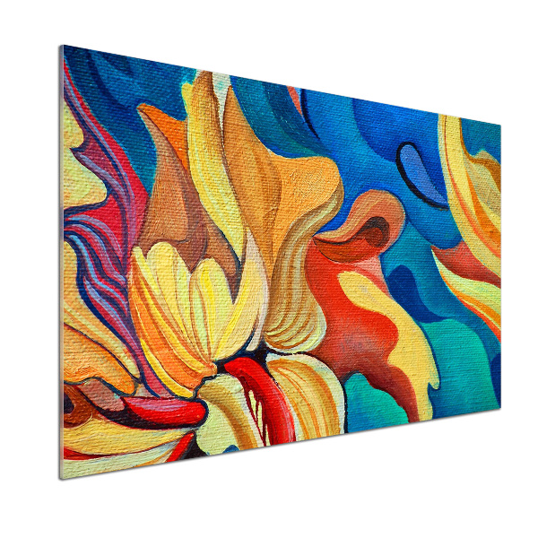 Panel do kuchni Abstrakcyjny kwiat