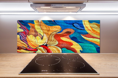 Panel do kuchni Abstrakcyjny kwiat